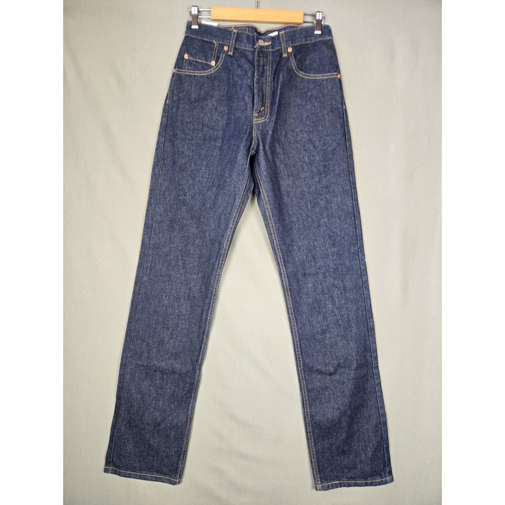 Vtg NWT Levis 505 Dark Wash Jeans Straight Leg Regular Fit Y2K 2001 Size W30 L34